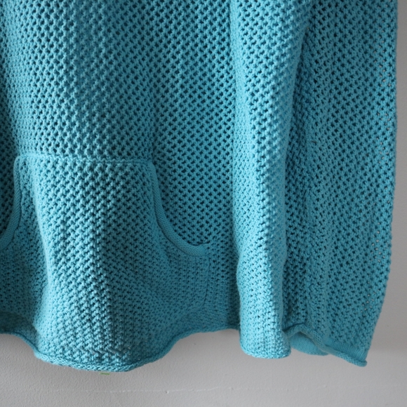 Knit/ Crochet Jessica Bright Blue Top - Picture 8 of 10